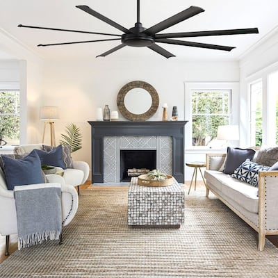 MLiAN 80" 8- Aluminum Blades DC indoor Ceiling Fan with Remote - 80