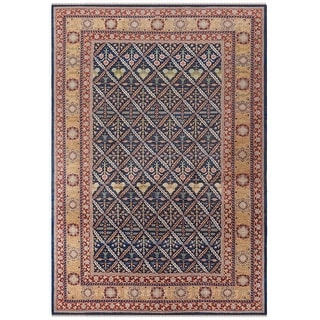 SAFAVIEH Couture Hand-knotted Peshawar Sylvianne Traditional Oriental Vegetable Dye Wool Rug with Fringe