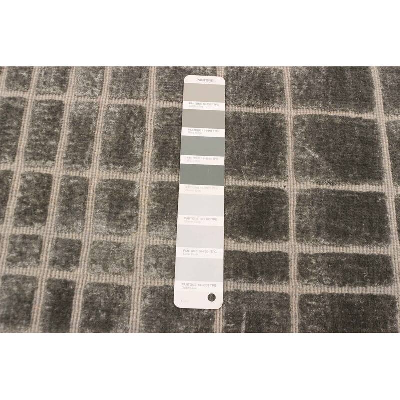 ECARPETGALLERY Hand Loomed Elysian Dark Grey Rug - 5'4 x 7'9