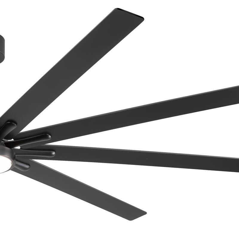 Large 84" Integrated LED Ceiling Fan with Light and Remote(9 Reversible Blades)