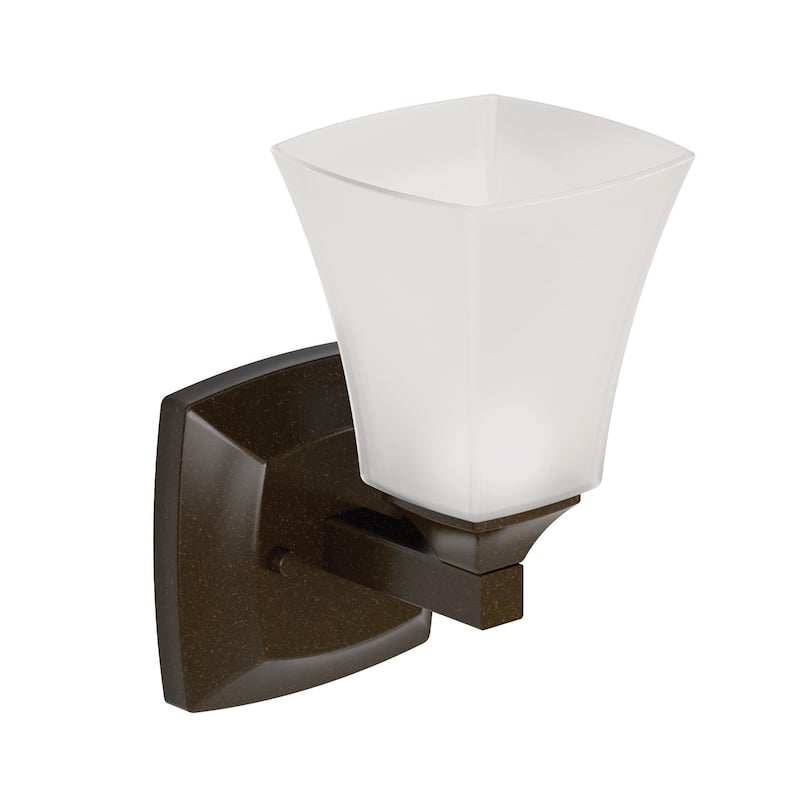 Moen Voss 5" Wide 1 Light Reversible Bathroom Vanity Light Fixture