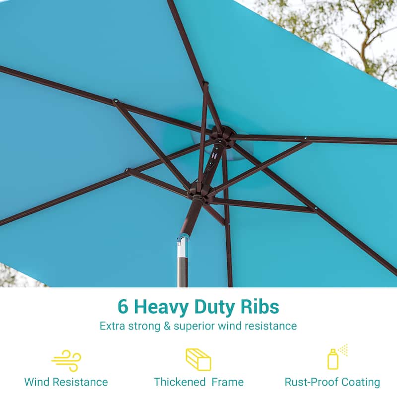 Bonosuki 7.5-foot Waterproof Sunshade Canopy Patio Umbrella