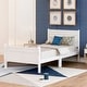preview thumbnail 1 of 60, Harper & Bright Designs Wood Twin Sleigh Bed with Headboard and Footboard White - Twin