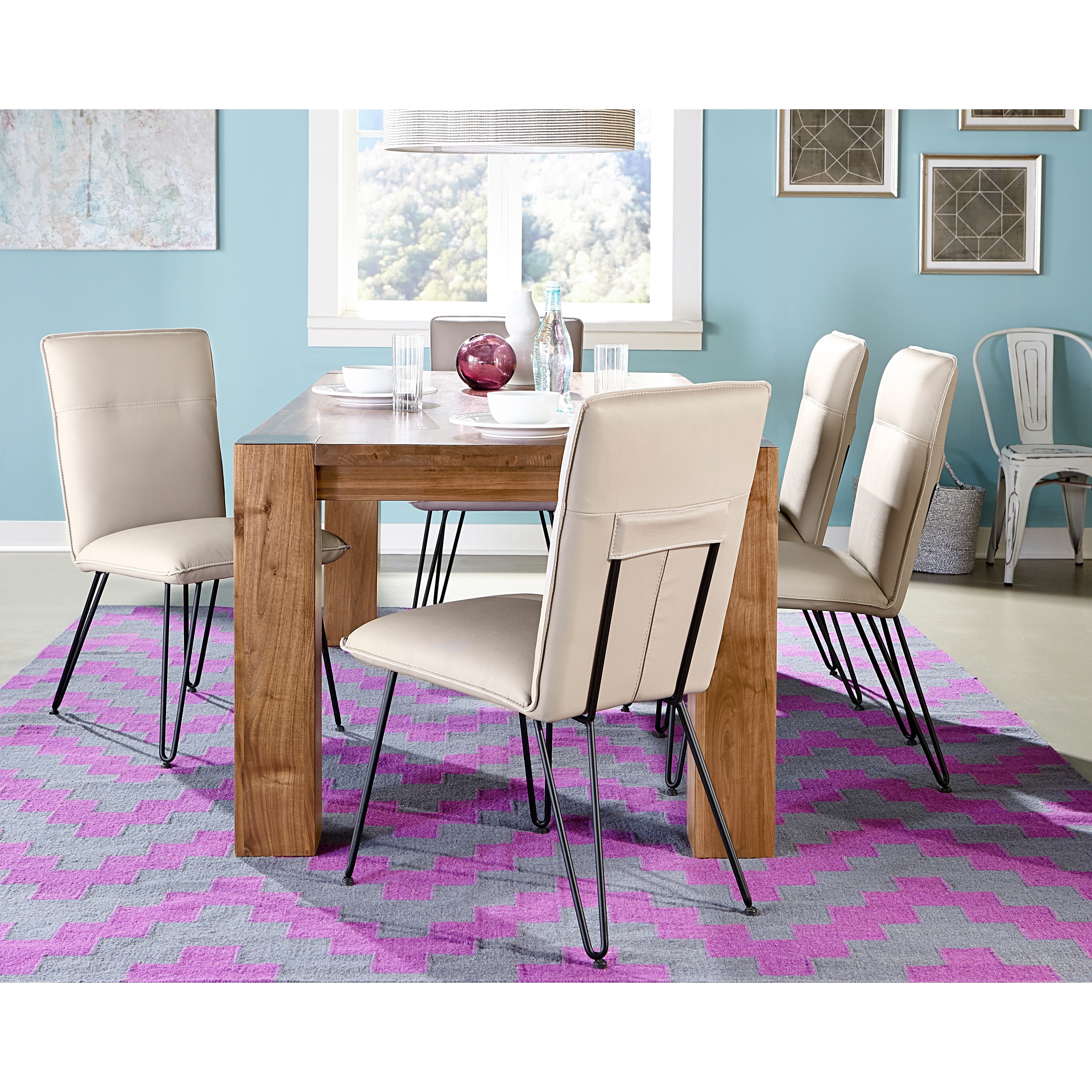 Demi Hairpin Leg Modern Dining Chair (Set of 2)