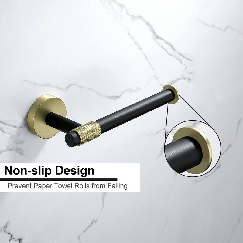 4-Piece Bath Hardware Set Towel Holder Set Toilet Paper Holder Set