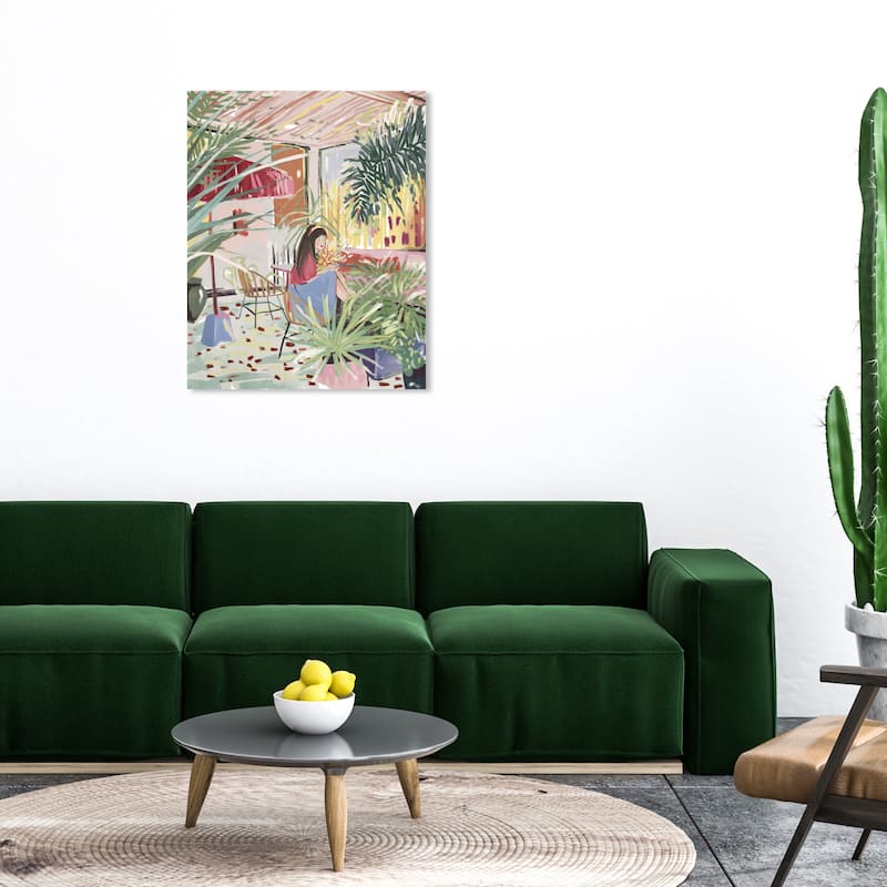 Wynwood Studio Fashion and Glam Grateful Everyday Green and Modern & Contemporary Wall Art Canvas Print - 36 x 30