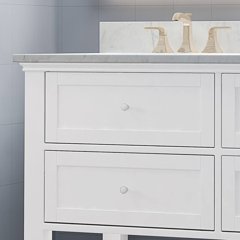 Douvier Wood Double Sink Bathroom Vanity by Christopher Knight Home
