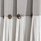 preview thumbnail 94 of 152, Lush Decor Linen Button Single Panel Window Curtain 84"L x 40"W - Gray/Off-White
