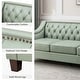 preview thumbnail 18 of 65, Mateo 82.28" Wide Transitional Genuine Leather Sofa with Nailhead Trim and Button-Tufted Back