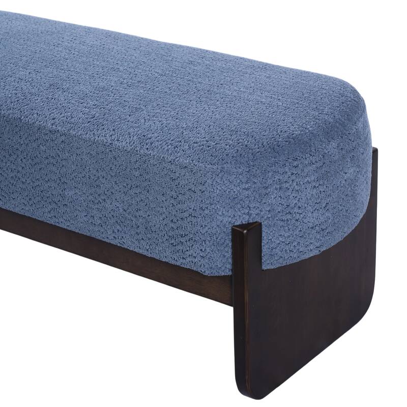 Christopher Knight Home - Havenport Modern Upholstered Bench with Textured Loop Yarn Fabric
