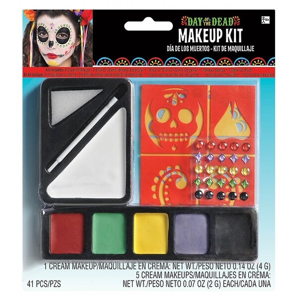 Shop Day Of The Dead Makeup Kit Adult Costume Makeup Free Shipping