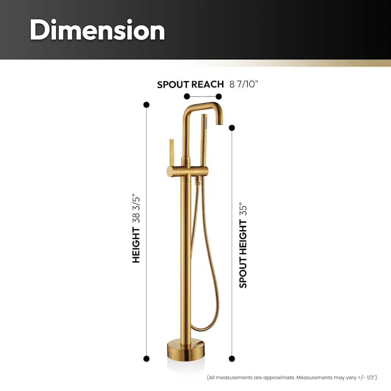 Delara Freestanding Tub Faucet with Hand Shower
