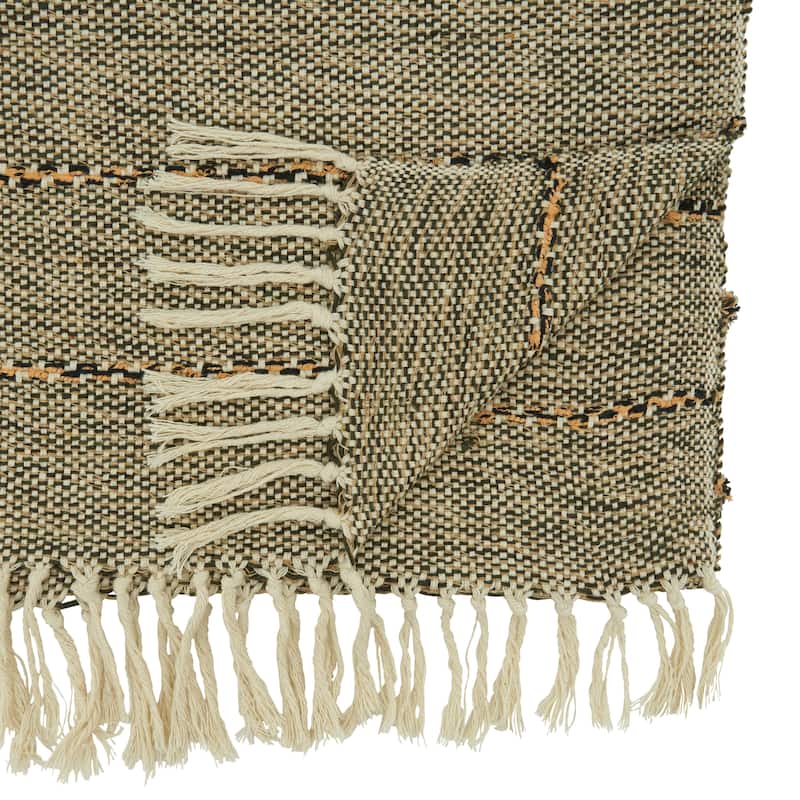 Dining Table Runner With Striped Design - 16"x72"