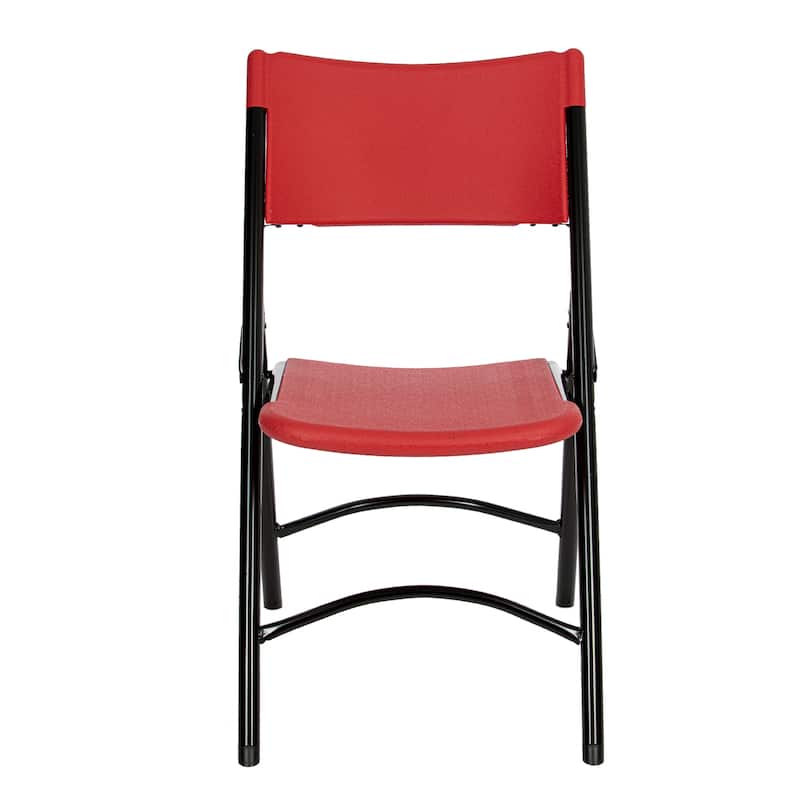 Hampden Furnishings Gwyneth Collection Resin Folding Chair, Pack of 4