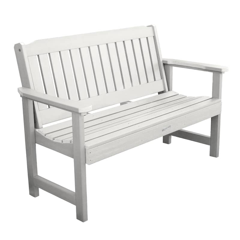 HIGHWOOD Lehigh 5-foot Eco-friendly Synthetic Wood Garden Bench - White