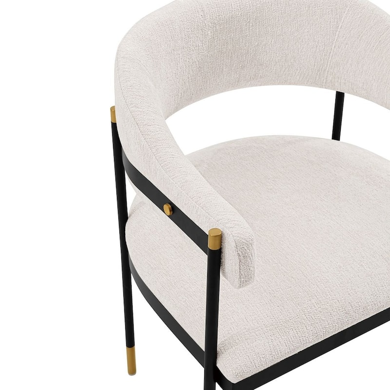 Manhattan Comfort Modern Kaya Pleated Velvet Dining Chair