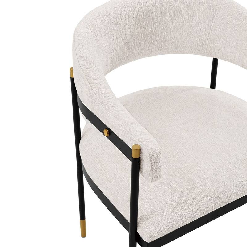 Manhattan Comfort Modern Lia Boucle Dining Armchair