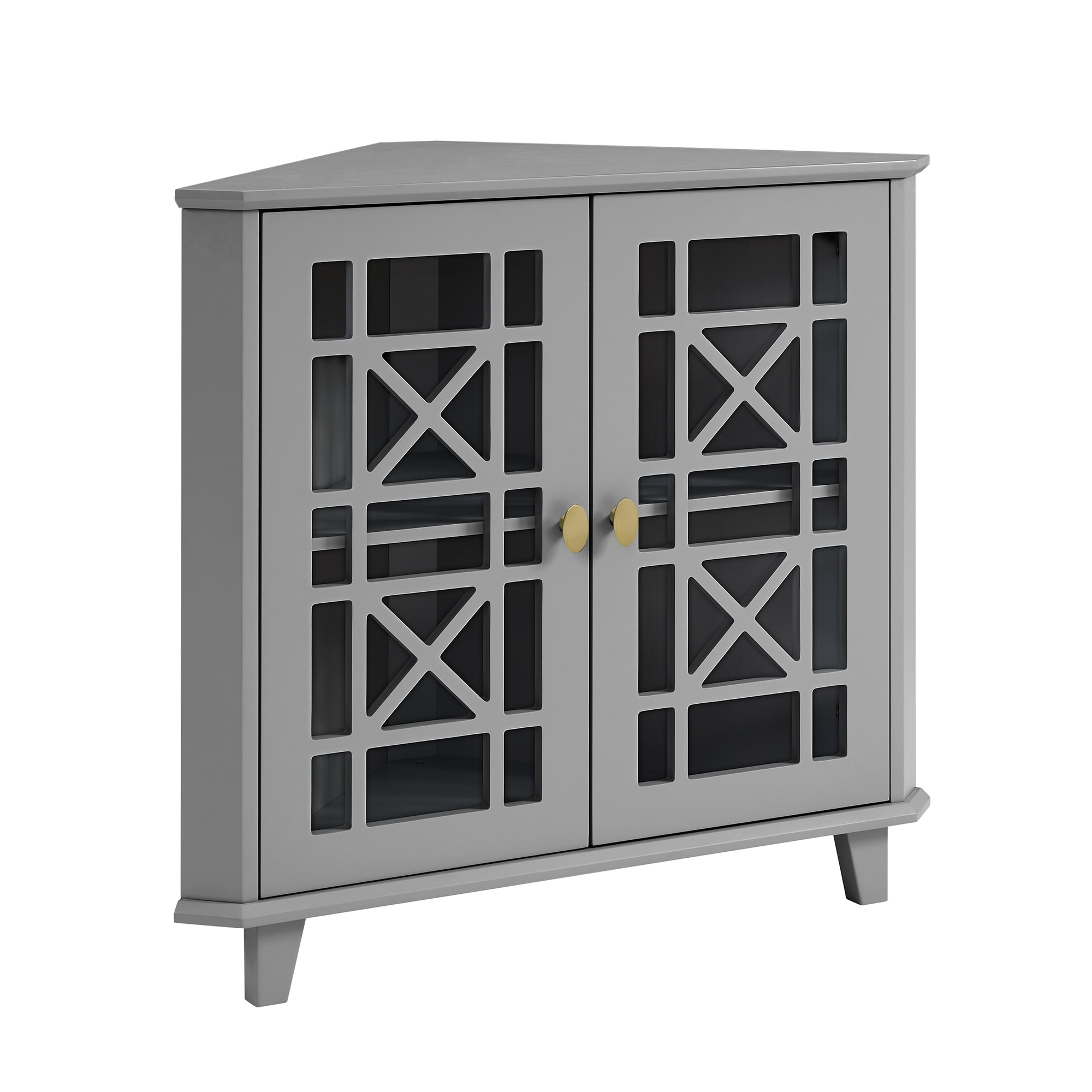 Middlebrook Loches 32 inch Fretwork Corner Cabinet On Sale Bed