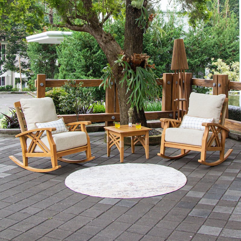 Cambridge Casual Carmel Teak Outdoor Rocking Chair