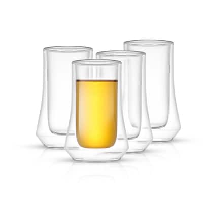 JoyJolt Cosmo Double Wall Shot Glasses - 2 oz - Set of 4 - 2 oz
