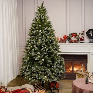 Artificial 5FT/6FT/7FT Christmas Tree with Lights by DirectWicker