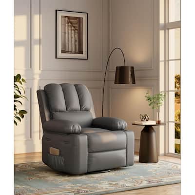 360° Swivel Oversized Recliner Chairs with Heat and Massage