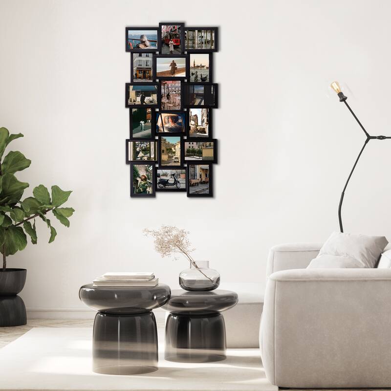 18 Openings Family Photo Frame 4x6 Picture Frame Collage Large for Wall Decor