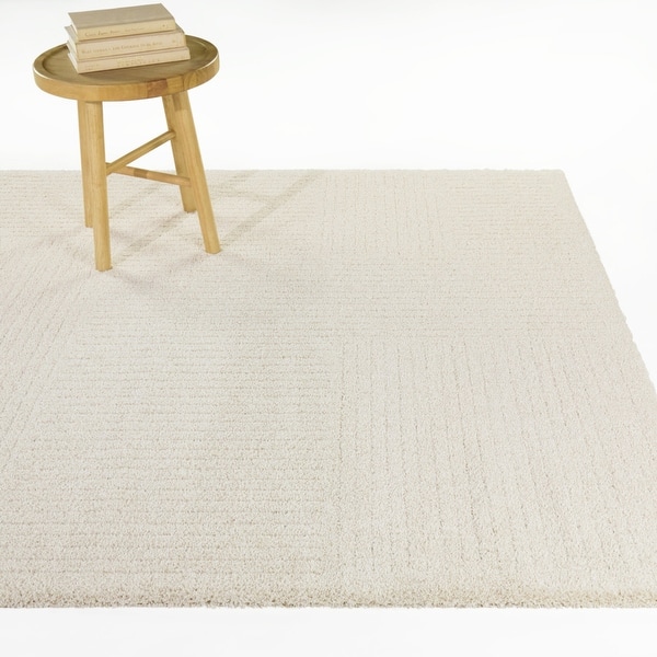slide 2 of 5, Mace Modern Stripe Area Rug 5'3" x 7' - Grey