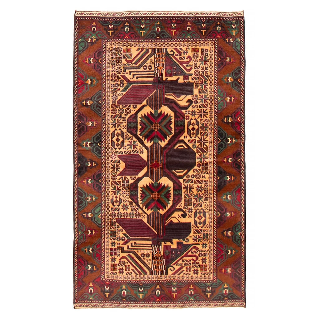 Teimani Beige Rug 3'9" x 6'7" - 3'9 x 6'7