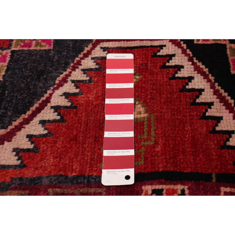 ECARPETGALLERY Hand-knotted Melis Vintage Red Wool Rug - 3'10 x 5'6