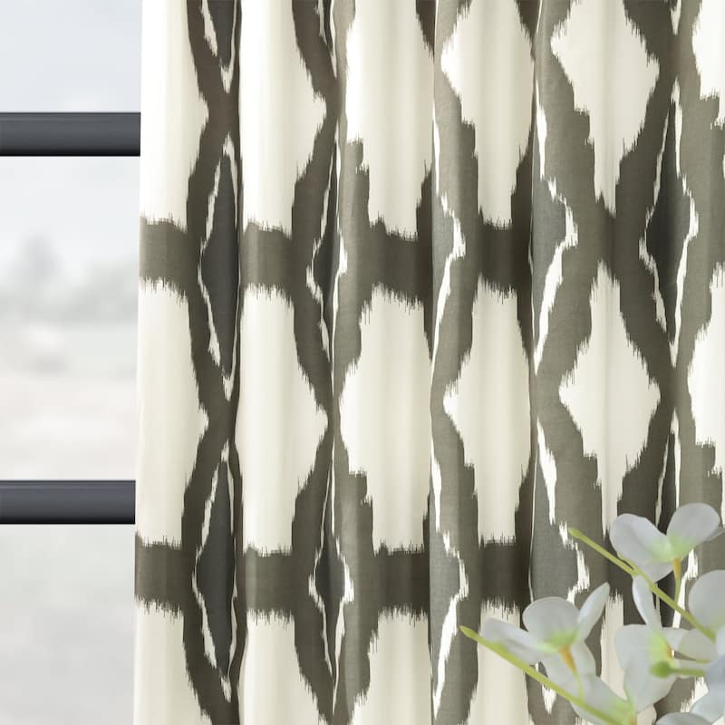 Exclusive Fabrics Sorong Printed Cotton Single Curtain (1 Panel)