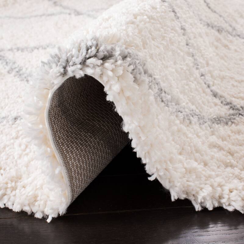 SAFAVIEH Fontana Shag Gurli Trellis 2-inch Thick Rug
