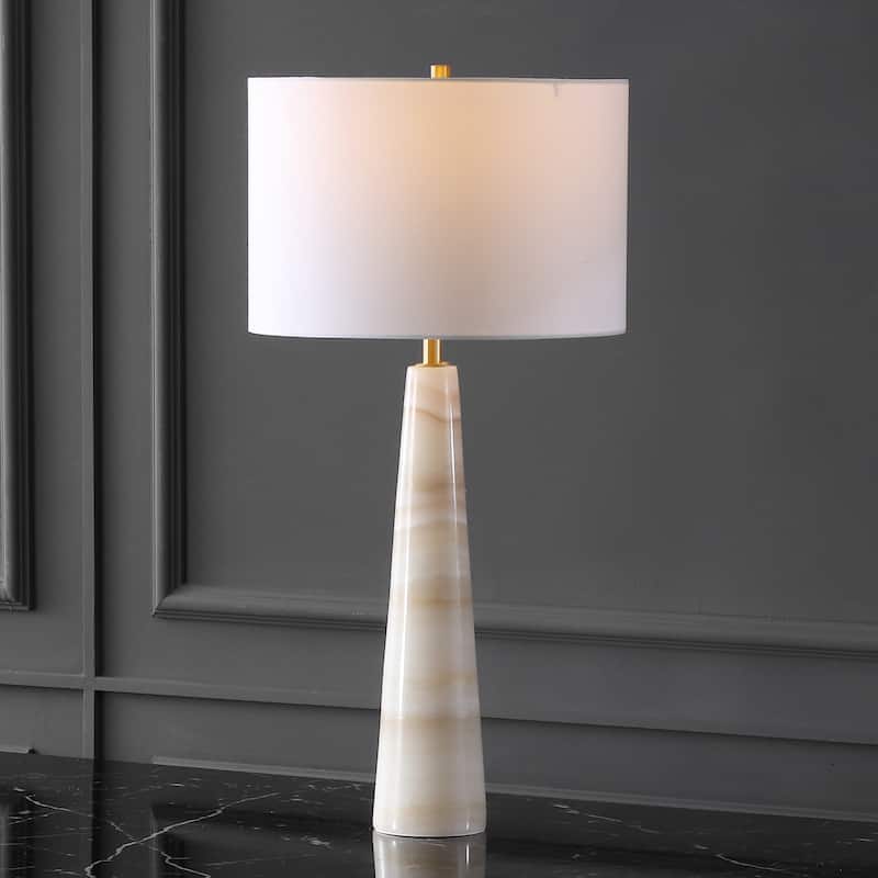 SAFAVIEH Couture Ismeralda 31-Inch Dimmable Table Lamp with LED Bulb - 15"W x 15"D x 31"H