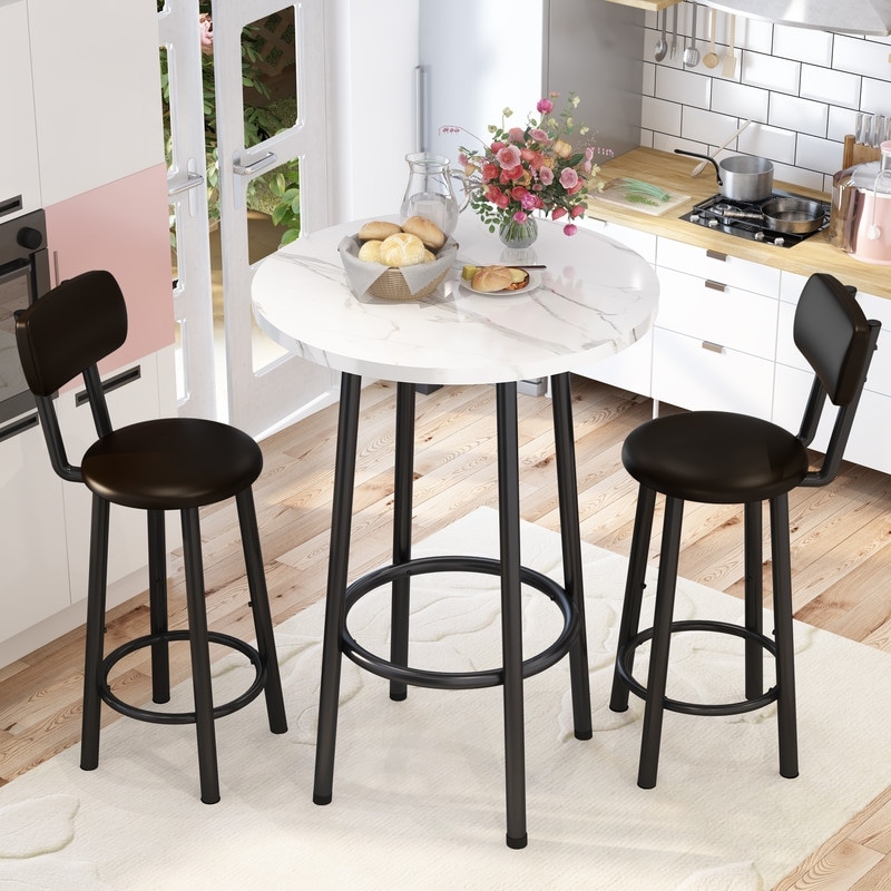 Bar chair table set discount