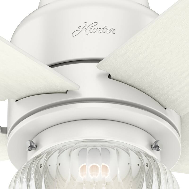Hunter 52" Grove Park Ceiling Fan with LED Light Kit and Wall Control