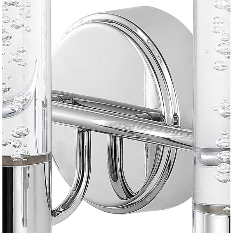 Alain Minimalist Modern Bubble Acrylic/Iron Integrated LED Vanity Light, by JONATHAN Y