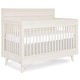 preview thumbnail 1 of 10, Evolur Loft Antilia Mid-Century 4-in-1 Convertible Crib Vanilla Bean