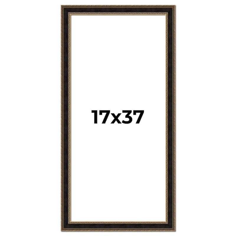 17x37 Frame Gold Antique Vintage Sold Wood Picture Frame | 1.75 Inch
