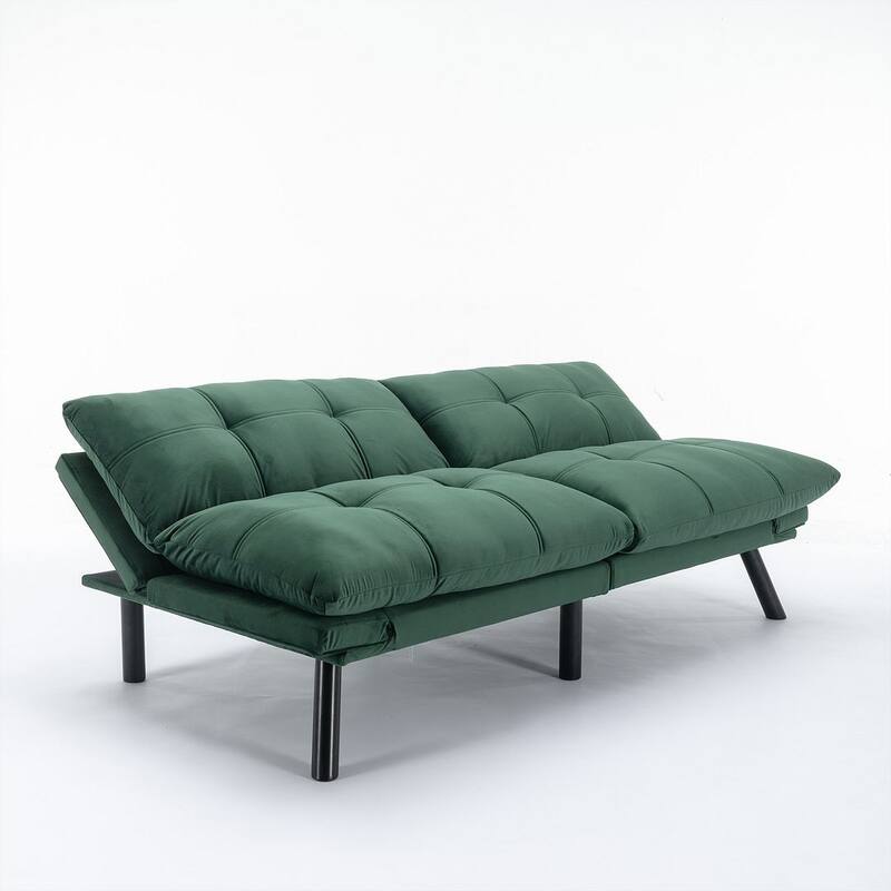 Modern Upholstered 2-Seater Sofa Bed with Adjustable Backrest and Armrests - 70:l