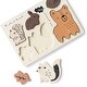 preview thumbnail 2 of 3, Wee Gallery Wooden Tray Puzzle - Woodland Animals