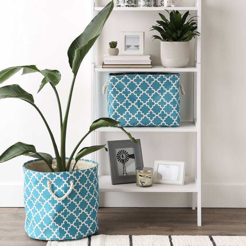 DII Lattice Decorative Storage Bin