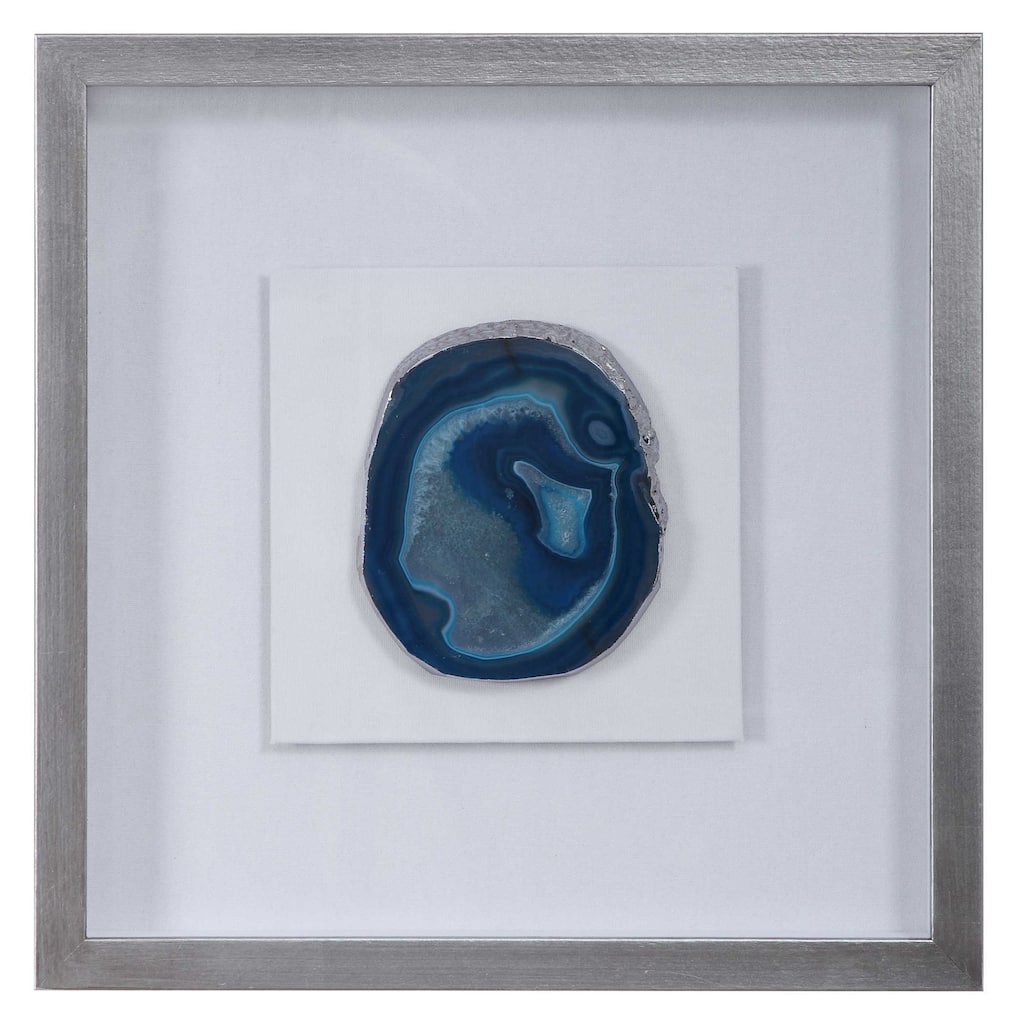 Agate Stone Shadow Box Wall Decoration - 20"