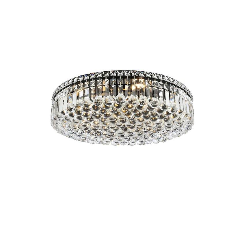 Graham 9-light 24-inch Flush-Mount Chandelier - 24 Inch