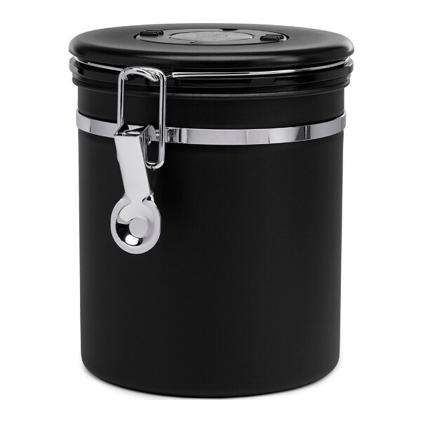 ChefWave Stainless Steel Coffee Canister with Co2 Valve Date Tracker. Opens flyout.