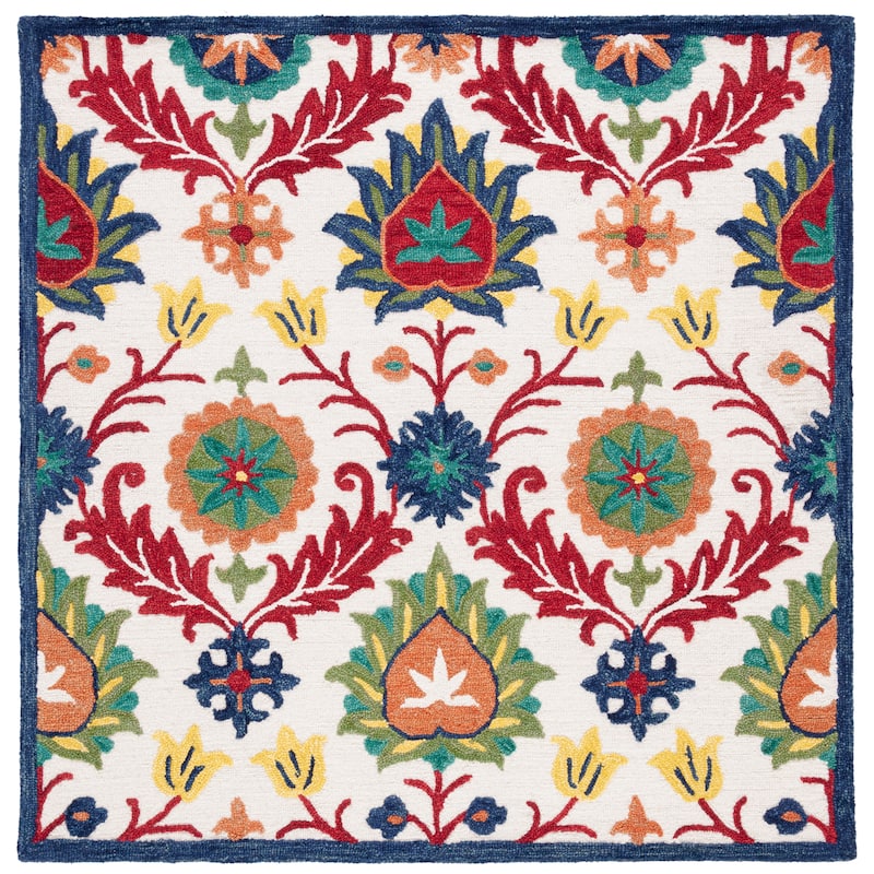 SAFAVIEH Handmade Blossom Malka Floral Wool Rug