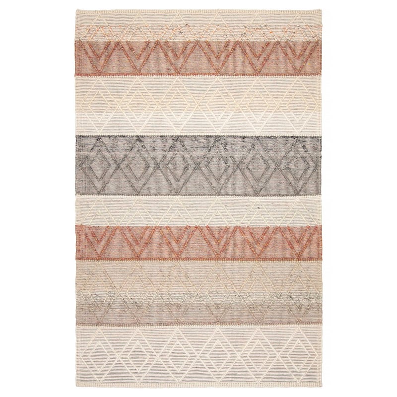 ECARPETGALLERY Braid weave Sienna Cream Wool Rug - 6'1 x 9'2 - Cream - 6'1 x 9'2