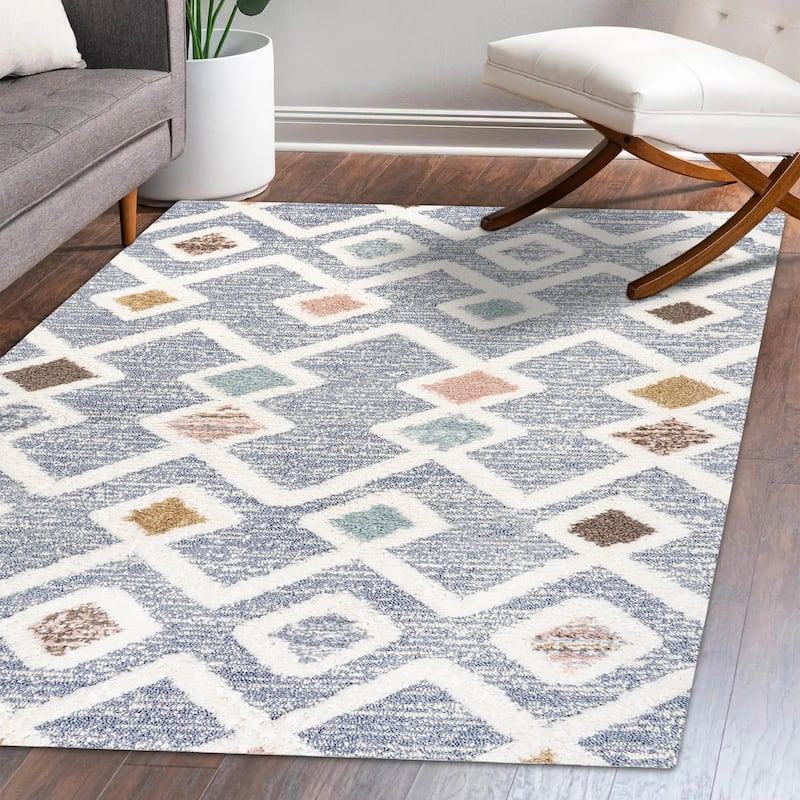 JONATHAN Y Pia Tropical Leaves Area Rug