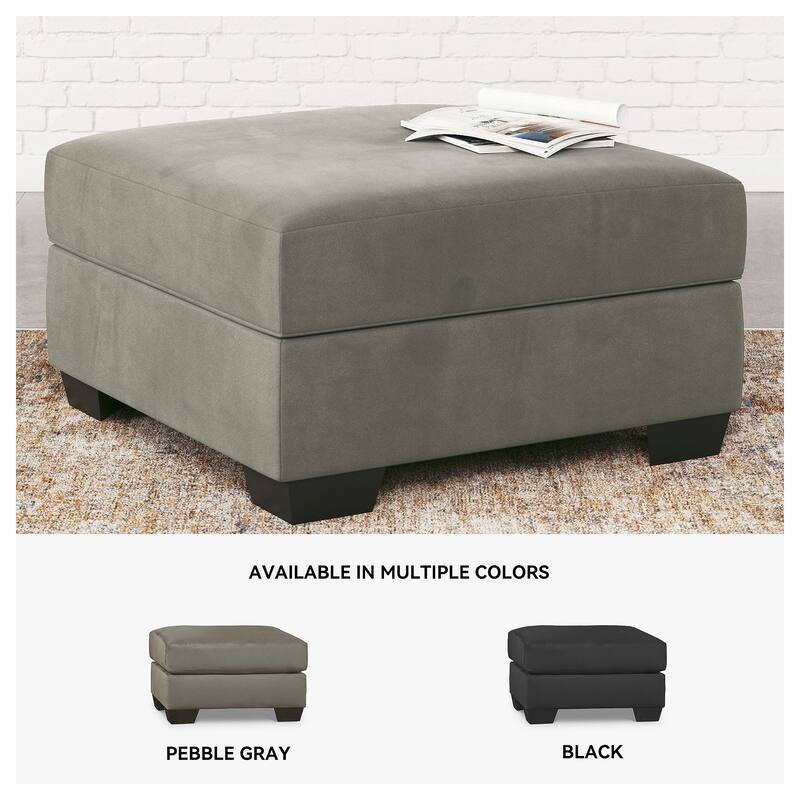 Darcy Cobblestone Grey Ottoman