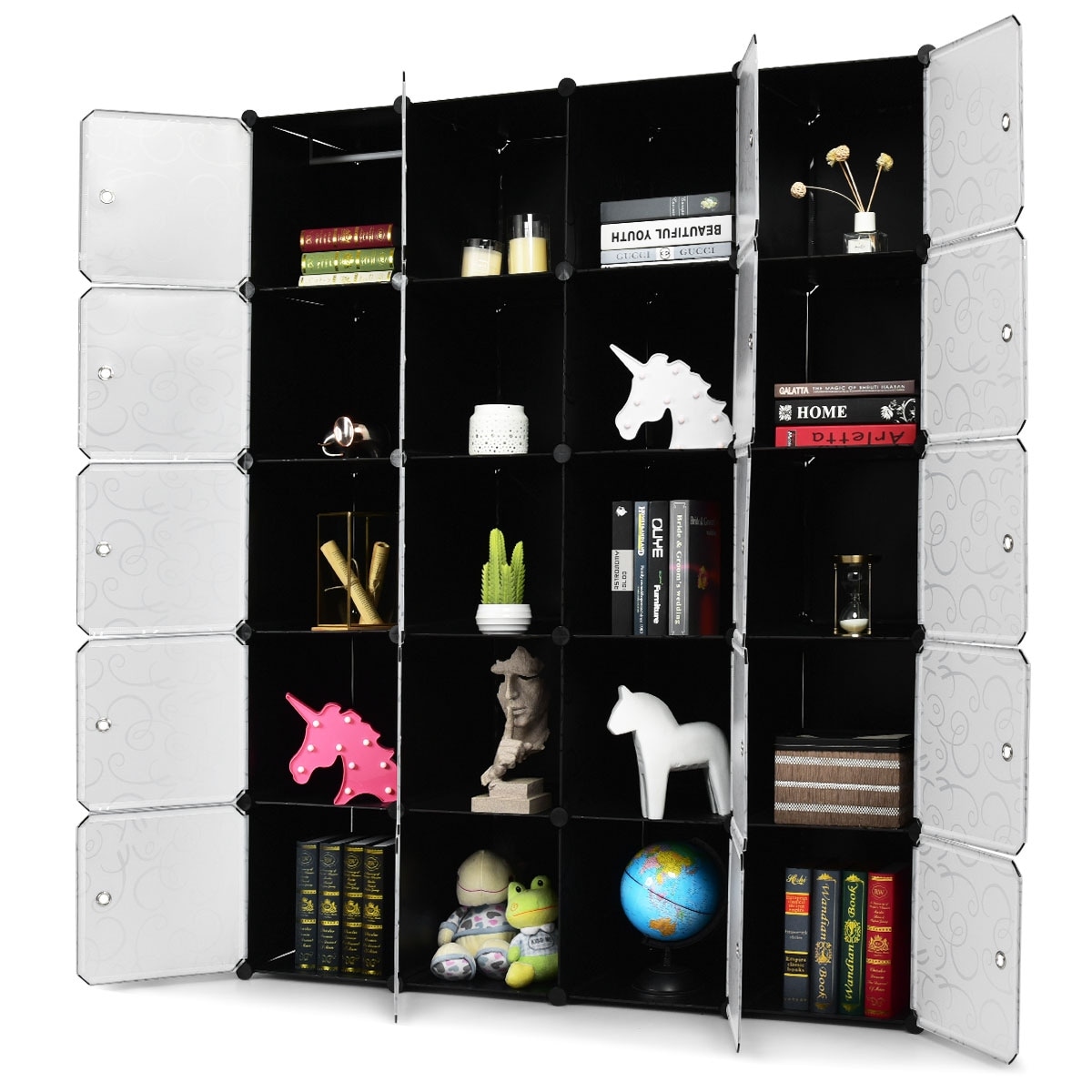 Shop Costway Diy 20 Cube Portable Closet Storage Organizer Clothes