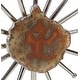 preview thumbnail 10 of 18, Boho Style Cordless Silver Metal and Agate Sculpture Table Clock 18 x 21